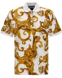 Versace Jeans Couture - Couture Watercolour Couture Short-Sleeved Polo Shirt - Lyst