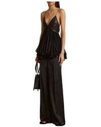KHAITE - The Anita V-Neck Panelled Tank Top - Lyst
