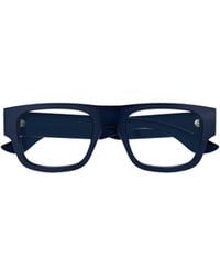McQueen - Eyewear Square Frame Glasses - Lyst