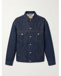 Gucci - Collared Button-Up Denim Jacket - Lyst