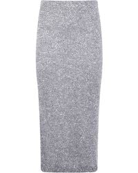 D.exterior - Sequined Straight Skirt - Lyst