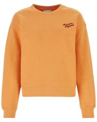 Maison Kitsuné - Maison Kitsuné Logo Embroidered Crewneck Sweatshirt - Lyst