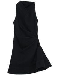 McQueen - Cotton Asymmetric Mini Dress - Lyst