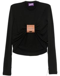 Jean Paul Gaultier - Ruched Tag Detail Top - Lyst