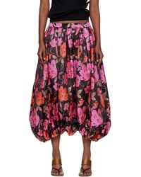 Comme des Garçons - Jacquard Floral Pattern Trousers - Lyst