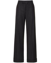 Brunello Cucinelli - Pinstripe Wool Straight Pants - Lyst