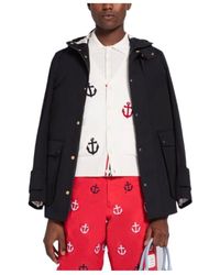 Thom Browne - Hooded Cropped Sleeved Parka - Lyst