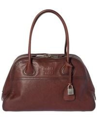 Miu Miu - Vivant Leather Bag - Lyst