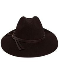 Golden Goose - Curved Wide Brim Fedora Hat - Lyst