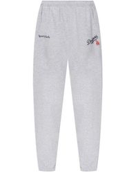 Sporty & Rich - Logo Printed Tapered Leg Sweatpant - Lyst