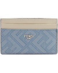 Fendi - Shadow Logo Plaque Cardholder - Lyst