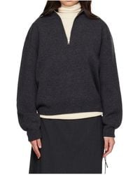 Rohe - Wool-Blend Half-Zip Sweater - Lyst