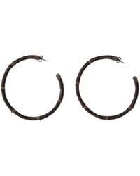 Brunello Cucinelli - Monili-Embellished Hoop Earrings - Lyst