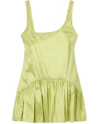 Simone Rocha - Taffeta Peplum Top - Lyst