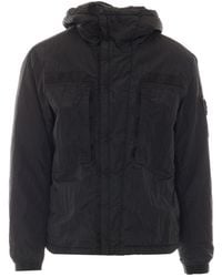 Stone Island - Hooded Jacket - Lyst