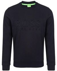 BOSS - Logo Details Sweater - Lyst