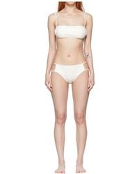 Courreges - Stretch Nylon Bikini Top - Lyst
