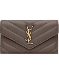 Saint Laurent - Cassandre Matelassé Leather Wallet - Lyst