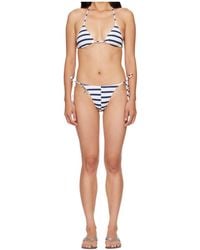 Jean Paul Gaultier - The Asymetric Marinière Bikini Set - Lyst