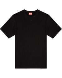 DIESEL - Oval-D Logo Cut-Out Crewneck T-Shirt - Lyst