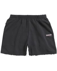 Balenciaga - Shorts Political Campaign Sweat Da Uomo - Lyst