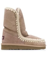 Mou - Shearling-Lined Suede Eskimo Boots - Lyst