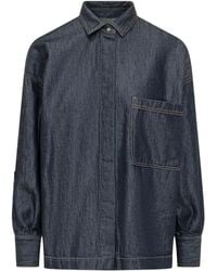 DARKPARK - Long-Sleeved Straight-Hem Denim Shirt - Lyst