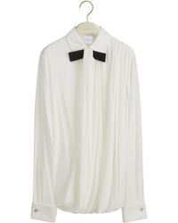 Dior - Long-Sleeved Pleated Shirt - Lyst