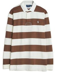 Polo Ralph Lauren - Striped Long Sleeve Polo Shirt - Lyst