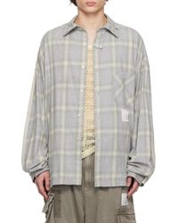 Maison Mihara Yasuhiro - 2 Shirts Combined Long Sleeve Shirt - Lyst