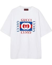 Gucci - Logo Printed Crewneck T-Shirt - Lyst