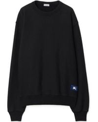 Burberry - Logo Patch Crewneck Sweatshirt - Lyst