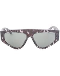 Alaïa - Alaïa Geometric-Frame Sunglasses - Lyst