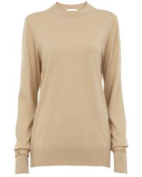 Chloé - Chloé Crewneck Knitted Jumper - Lyst