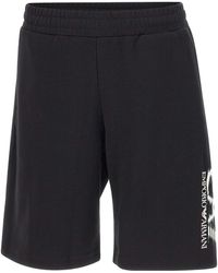 EA7 - Visibility Logo Shorts - Lyst