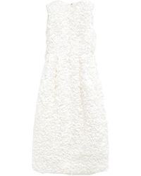 Comme des Garçons - Floral-Appliqué Midi Dress - Lyst