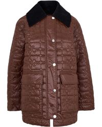 Ganni - Quilted Design Jacket - Lyst
