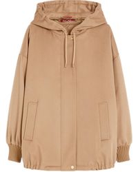 Max Mara - Studio Drawstring Long-Sleeved Coat - Lyst