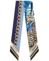Ferragamo - Felini Print Silk Mini Bandeau - Lyst