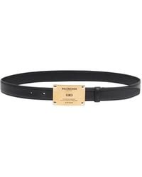 Balenciaga - Logo Engraved Belt - Lyst
