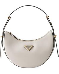 Prada - Arqué Mini Leather Shoulder Bag - Lyst