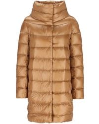 Herno - Quilted High-Neck Coat - Lyst