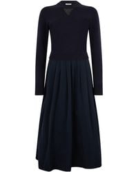 Peserico - Pleated Long Dress - Lyst
