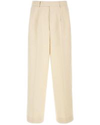 Bode - Slub Weave Wide-Leg Pants - Lyst
