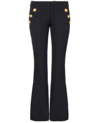 Balmain - Low-Top Flared Trousers - Lyst