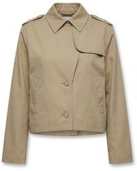 FRAME - Button Front Casual Jacket - Lyst