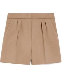 Max Mara - Giugno Pleat Detailed Shorts - Lyst