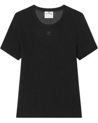 Courreges - Courrèges Mesh T-Shirt - Lyst