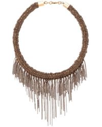 Fabiana Filippi - Embellished Fringe Necklace - Lyst