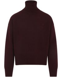 Ami Paris - Turtleneck Knitted Sweater - Lyst
